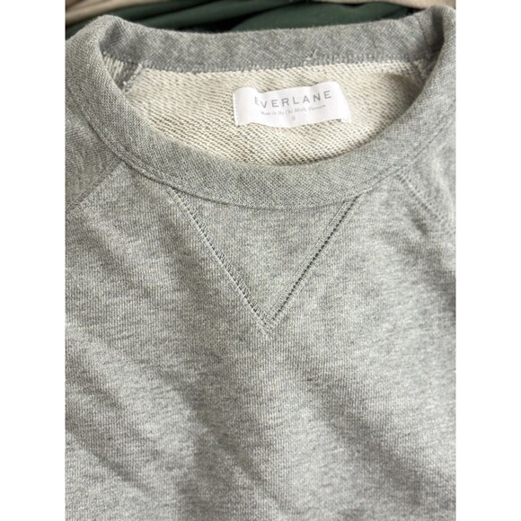 Everlane The Unisex French Terry Sweatshirt S Heather Gray Oversized EUC B2 - Picture 6 of 6